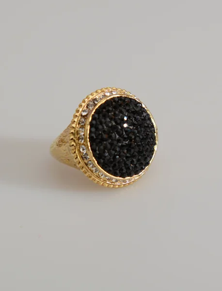 Bague gemme noire — Photo