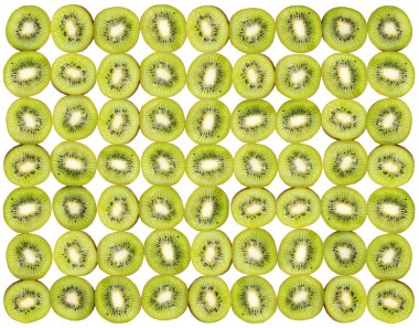 arka plan beyaz zemin üzerine izole kivi dilimleri yaptı.