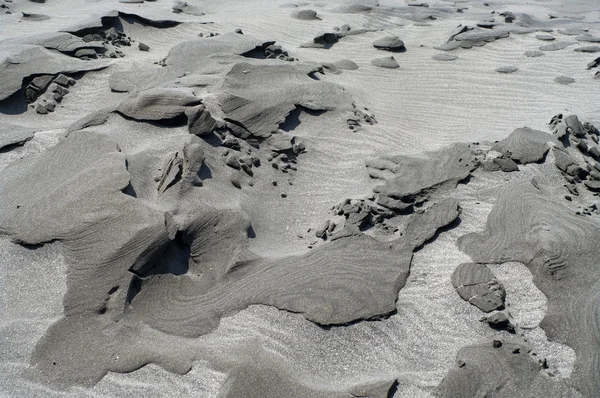 抽象的自然纹理的灰色砂 — 图库照片