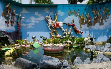 dharmikarama Birmanya Tapınağı üzerine ada penang, Malezya