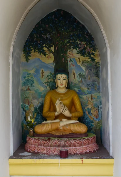 Dharmikarama burmese temple on island Penang, Malaysia — Stock Photo, Image