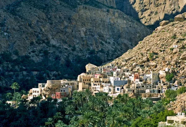 Bir dağ köyü, Umman Sultanlığı — Stok fotoğraf