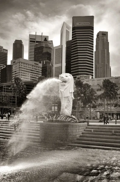 Merlion fontän — Stockfoto