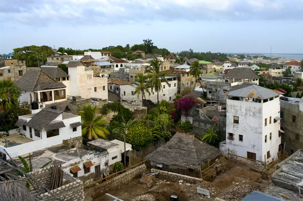 Lamu város lamu szigeten Kenyában. — Stock Fotó