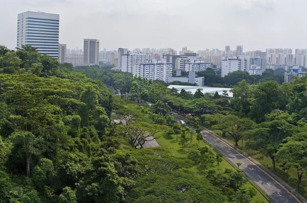 En utsikt över singapore stad — Stockfoto
