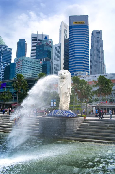 Merlion fontän — Stockfoto