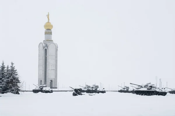 Bell tower on the site of a tank battle of Prokhorovka, Belgoro — Stock Photo, Image