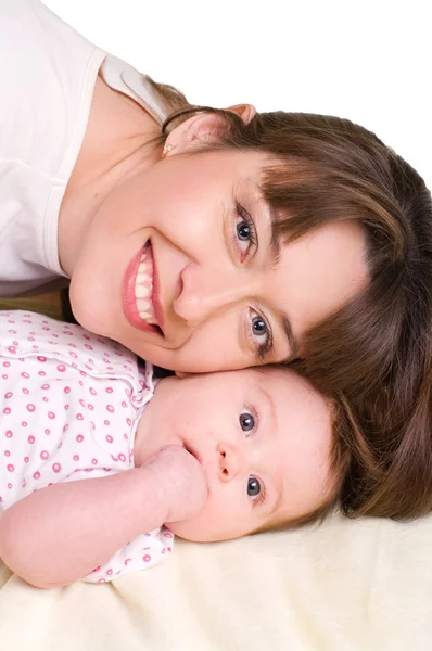 Baby en zijn moeder — Stockfoto