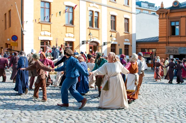 Středověký trh v turku — Stock fotografie