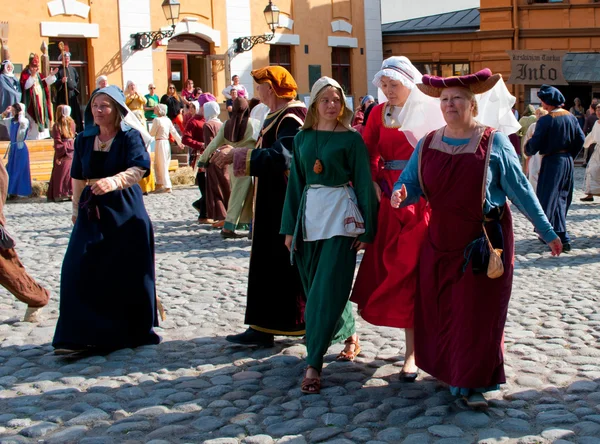 De middeleeuwse markt in turku — Stockfoto