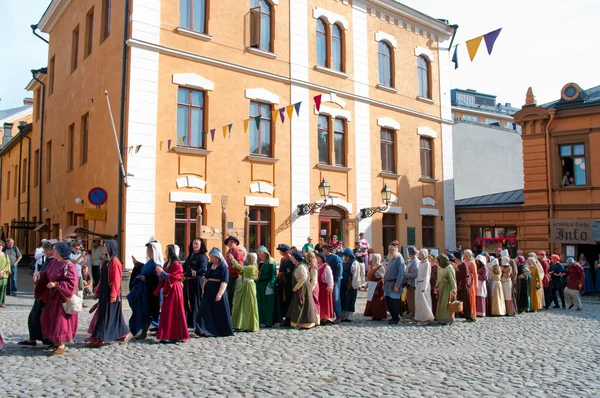 Středověký trh v turku — Stock fotografie