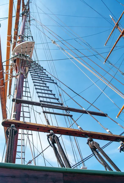 Rope ladder of the ship — Stock Photo, Image