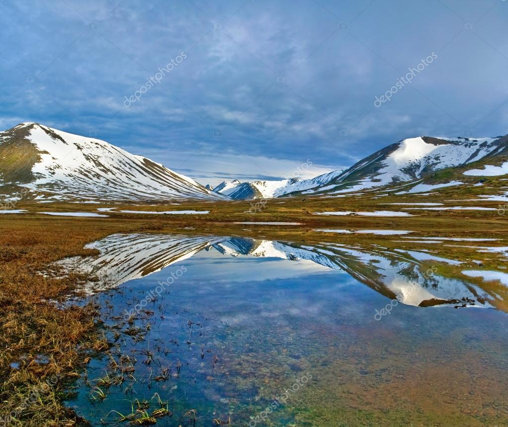 Polar Ural Mountains Landscape Of Polar Ural Mountains Stock Photo