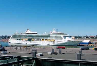 Passenger ship Brilliance of the Seas in port of Helsinki, Finland clipart