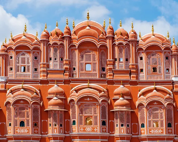 Хава-Махал дворец (Дворец Ветров) в Джайпуре, Раджастхан — стоковое фото