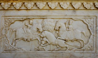 detay gatore kı chhatriyan jaipur şehrinde, oyma Rölyef