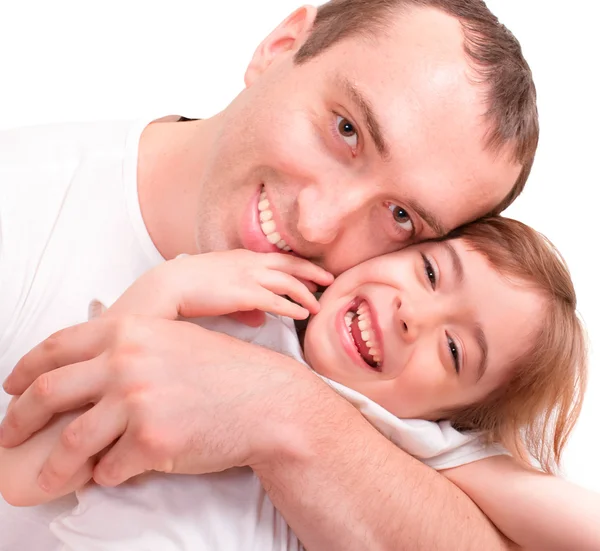 Menina e seu pai — Fotografia de Stock