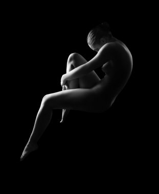 genç seksi kadın çıplak vücudu