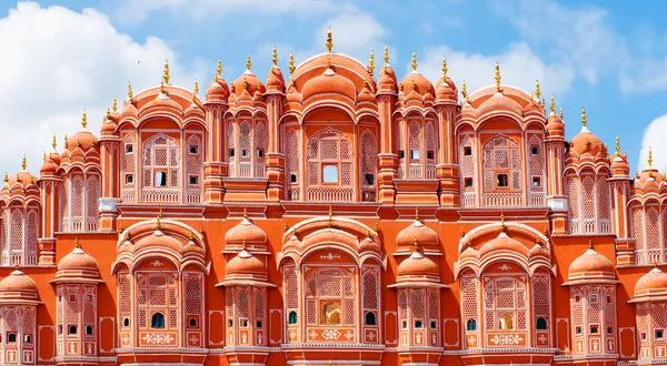 Hawa Mahal palazzo (Palazzo dei Venti) a Jaipur, Rajasthan Fotografia Stock