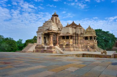 Temple in Khajuraho. Madhya Pradesh, India clipart