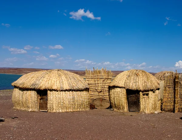 Traditional african huts — Stock Photo, Image
