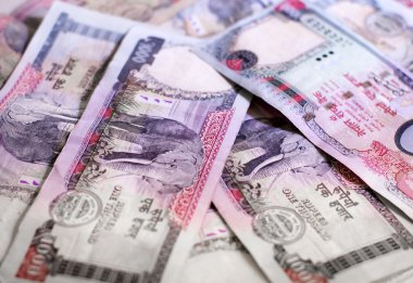 Nepal banknotlar 1000 rupi.