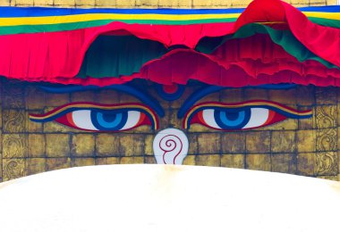Katmandu'da boudhanath stupa