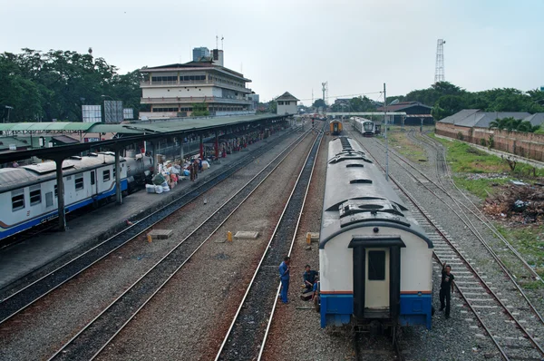 Залізнична станція в Медан, Індонезія. — стокове фото