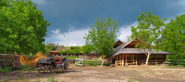 Old farm in Butuceni, Moldova — Stock Photo, Image