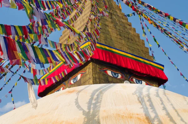 Ступа boudhanath в Катманду — стокове фото