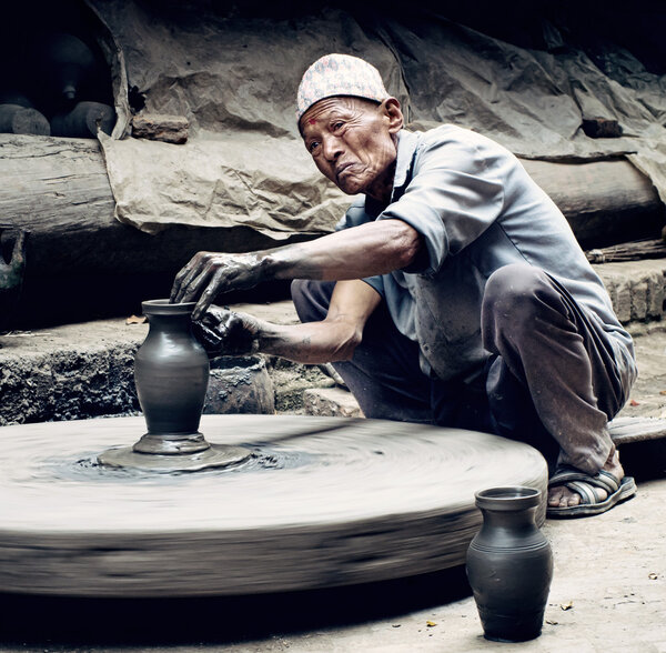 Nepalese  potter