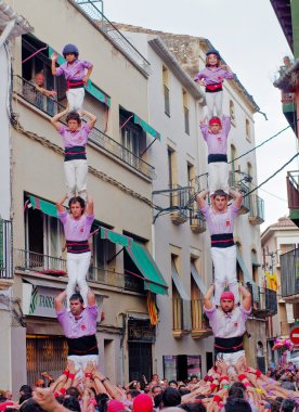torredembarra, Katalonya Castells performans