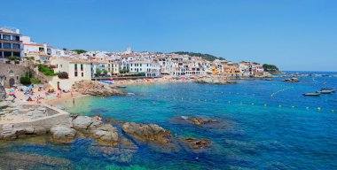 Calella de palafrugell, costa brava, Katalonya, İspanya.