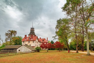Batsto Village 'daki tarihi konak Güney New Jersey' deki Wharton Eyalet Ormanı 'nda yer almaktadır. Birleşik Devletler.