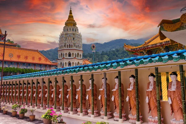 Храм Кек Лок Під Час Заходу Сонця Буддійський Храм Пенангу — стокове фото