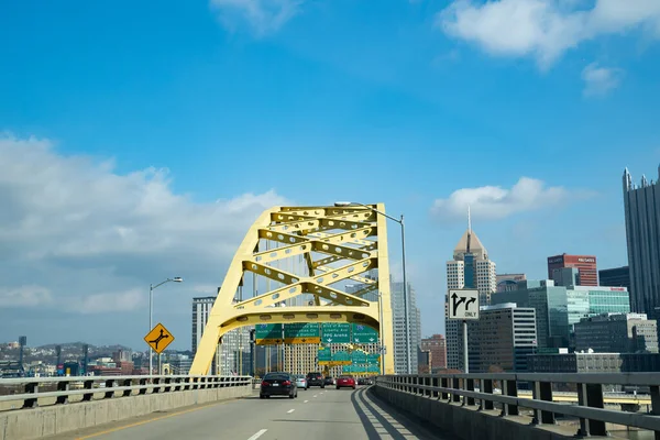 Pittsburgh Pennsylvania Usa November 2018 Gata Centrala Pittsburgh — Stockfoto