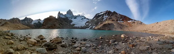 山の風景のパノラマビュー フィッツ ロイアルゼンチンパタゴニア — ストック写真