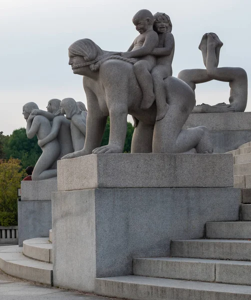 Oslo Norway Sept Statues Vigeland Park Oslo Norway Sept 2014 — Stock Photo, Image