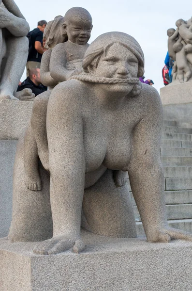 Oslo Norway Sept Statues Vigeland Park Oslo Norway Sept 2014 — Stock Photo, Image