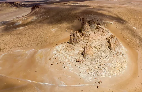 Вид Воздуха Каменное Образование Салар Тара Пустыня Атакама Чили — стоковое фото