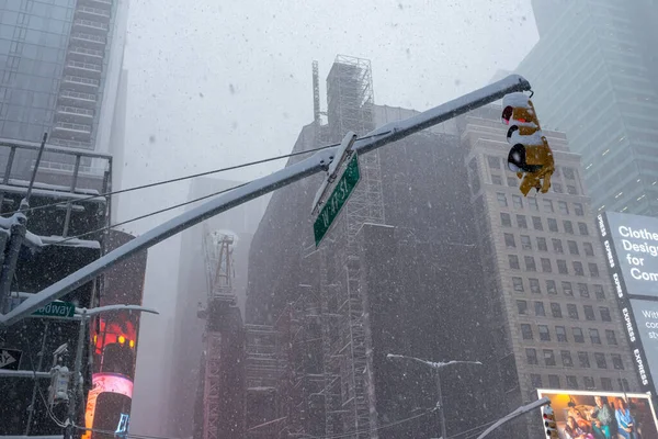 New York Usa February 2021 Καταιγίδα Χιονιού Στην Ανατολική Ακτή — Φωτογραφία Αρχείου