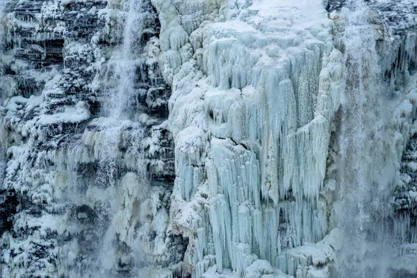 Cachoeiras Letchworth State Park Vista Durante Inverno Estados Unidos — Fotografia de Stock