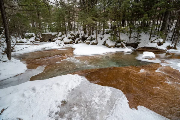 Franconia Notch State Park Durante Invierno Montañas New Hampshire Estados — Foto de Stock