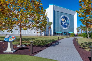 Cape Canaveral, Florida, USA - December 2021: Apollo/Saturn V Center at Kennedy Space Center in Merritt Island, Florida. USA