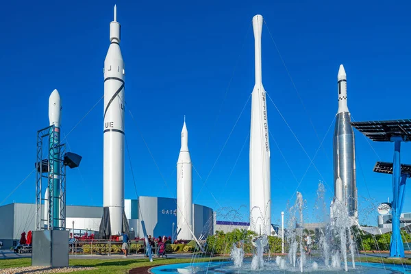 Cape Canaveral Florida Usa Prosinec 2021 Rocket Garden Kennedyho Vesmírném — Stock fotografie