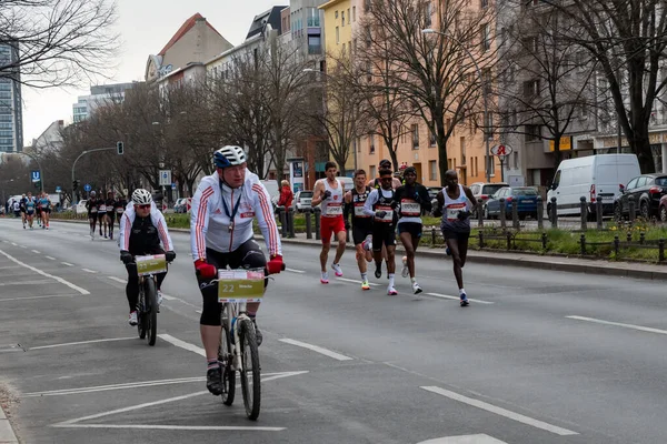 Berlin Germany April 2022 Half Marathon Berlin Athletes Run Otto — Stock Photo, Image