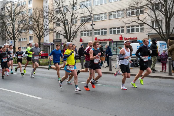 Berlin Germany April 2022 Half Marathon Berlin Athletes Run Otto — Stock Photo, Image