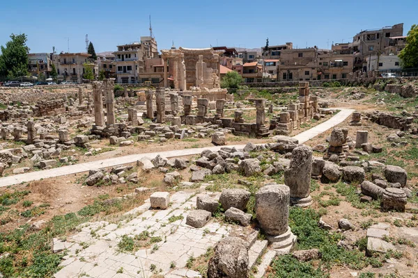 Las Ruinas Antigua Ciudad Baalbek Líbano — Foto de Stock