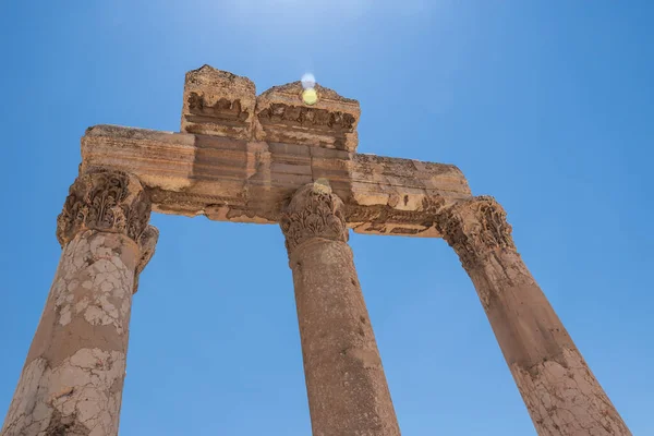 Руїни Стародавнього Міста Баальбек Лівані — стокове фото