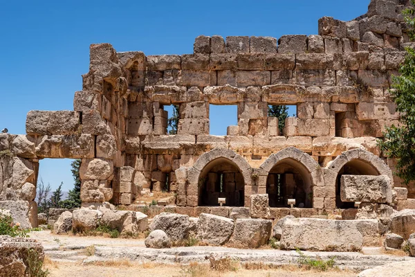 Las Ruinas Antigua Ciudad Baalbek Líbano — Foto de Stock